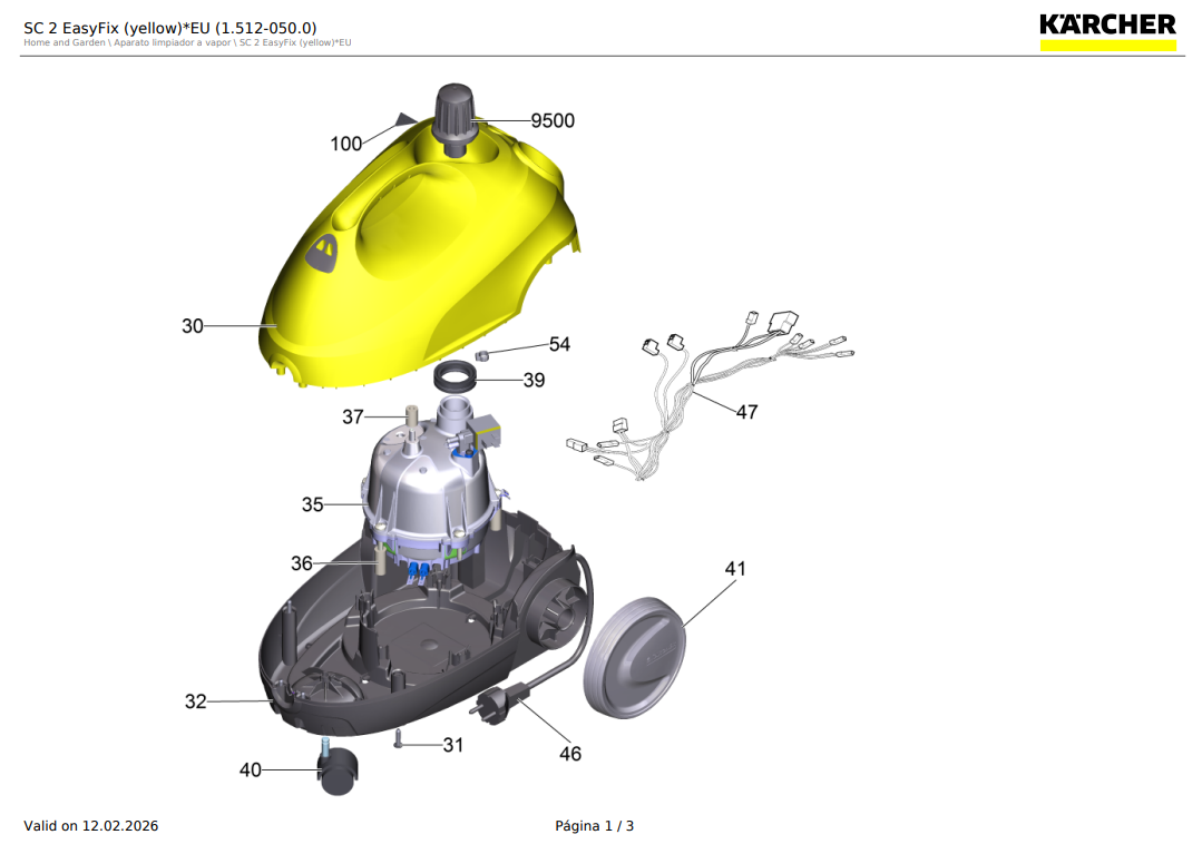 Junta para limpiadora a vapor SC 1, SC 2, SG 4/4 / 5.363-635.0 - Imagen 2