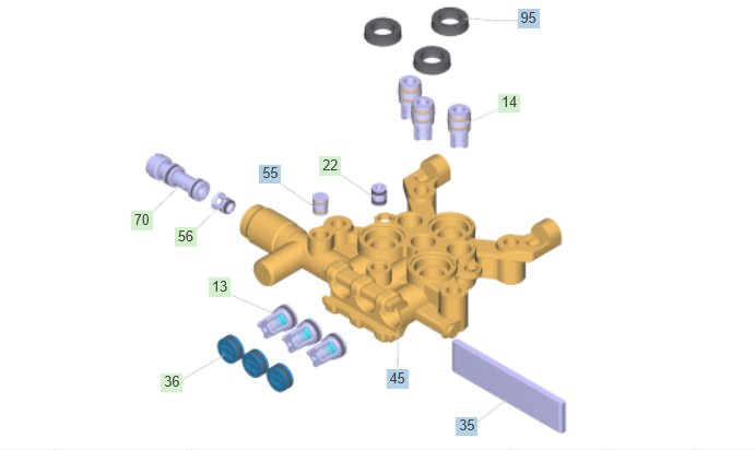 Válvula de aspiración completa para hidrolavadora Karcher HD 5/11 Cage / 9.751-172.0 - Imagen 2