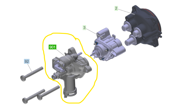 Cabezal de control o Cámara de válvulas para hidrolavadora karcher K5 Power Control / 4.100-898.0 - Imagen 3