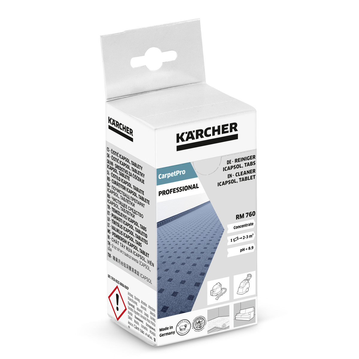 RM 760 Detergente Karcher CarpetPro iCapsol en pastillas, 16Pastillas / 6.295-850.0