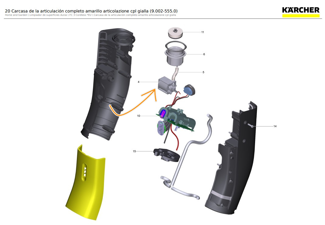 Electroválvula para fregadora de Pisos FC 3 Cordless Karcher / 6.686-611.0 - Imagen 2