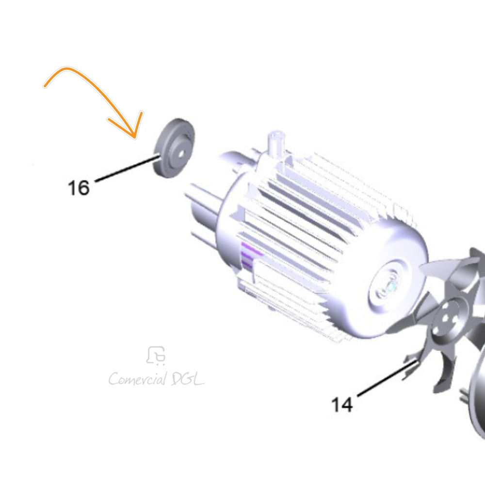 Plato distribuidor 11° (D 8) para hidrolavadora Karcher HD 4/8, HD 4/10 X / 9.750-884.0